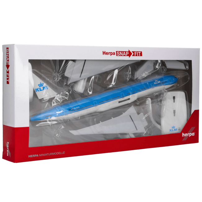 Herpa Snap-Fit Flugzeugmodell KLM Boeing 777-300ER (1:200)